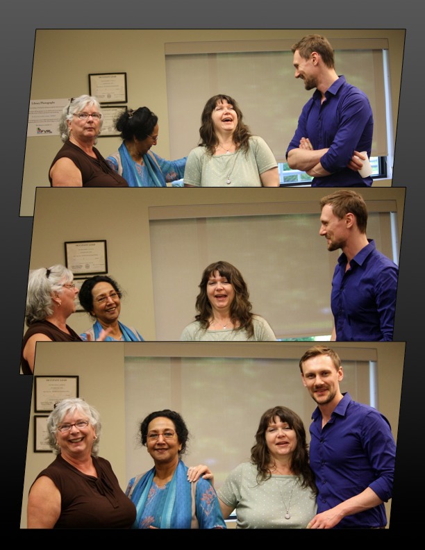 A good time at the June 15 Blue Moon Reading (Photos by T. W. Goodrich)