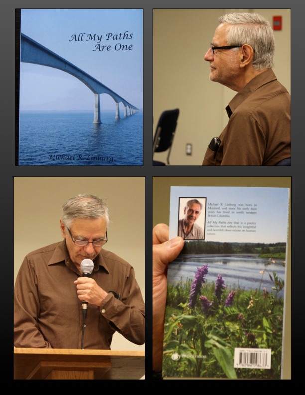 Michael Linburg reads from his new book All My Paths Are One. (Photos by T. W. Goodrich)